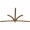 Ekena Millwork Davenport Timber Gable Bracket, Western Red Cedar, 96"W x 60"H x 1 1/2"D x 3 1/2"F, 15/12 Pitch GBW096X60X0204DAV00SWR - alternate 5